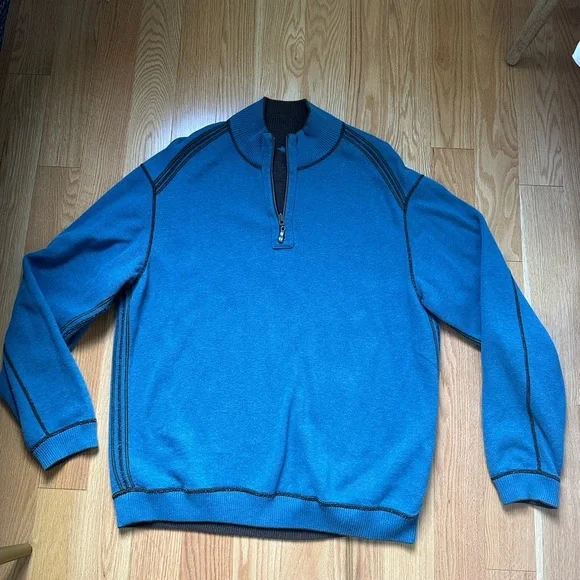 Tommy Bahama Reversible quarter zip sweater Sweaters